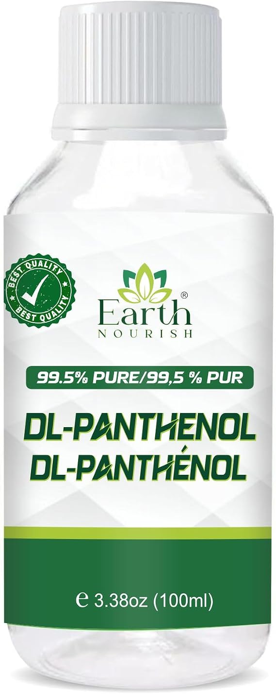 DL-Panthenol Liquid 3.38 Fl Oz / 100ml Pro-Vitamin B5 for Hair, Skin & DIY Cosmetics