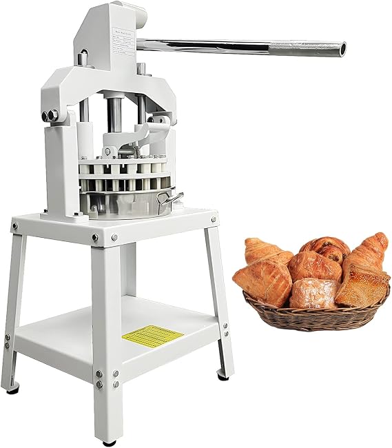 Dough Divider 18pcs Dough Cutter 2.12~11.29oz Dough Ball Cutting Making Machine Commercial Manual Hydraulic Bakery Dough Divider Hand Press Bread Maker Lump Spacer