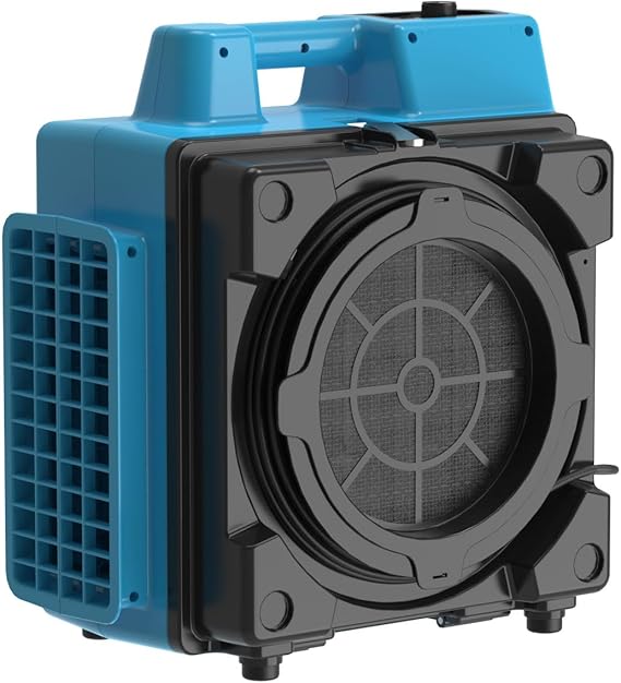 XPOWER HEPA Air Purifier & Scrubber for Home Commercial & Industrial Use 4-Stage Carbon Filter for Odor Elimination Dust Allergy Negative Air (X-2580)