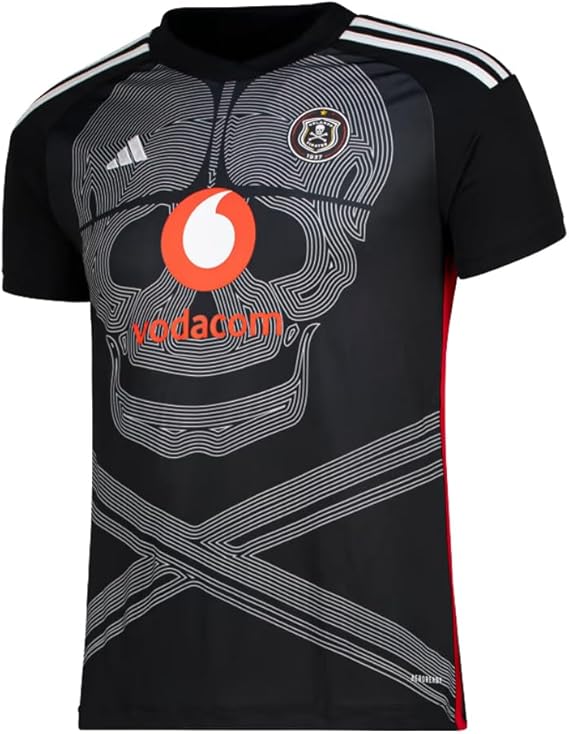 adidas Orlando Pirates Men's Home Jersey 23/24 (US, Alpha, XX-Large, Regular, Regular) Black