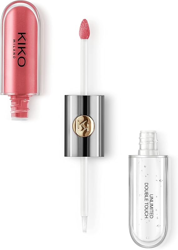 KIKO Milano Unlimited Double Touch 110 | Liquid lipstick with a bright finish in a two-step application. Lasts up to 12 hours. No-transfer base colour