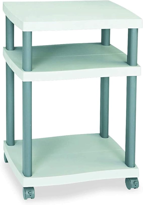 Safco Products 1860GR Wave Desk Side Printer Machine Stand, Light Gray