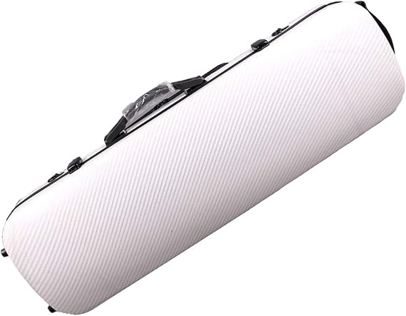 Violin Case 4/4 Full Size Mixed Carbon fiber Violin Hard Case with Built-in Hygrometer, music Sheet Bag Portable Carrying