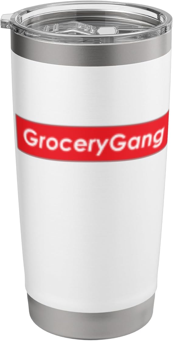 Grocery Gang Grocery Store Shopper Bagger Grocery Shopping Stainless Steel Insulated Tumbler