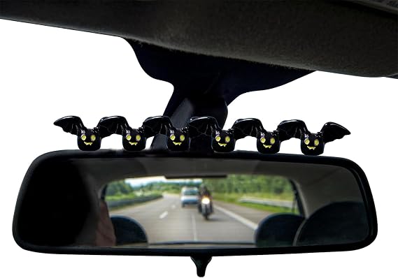 6pcs Bat Ornament - Cute Car Accessories, Car Dashboard Decorations Interior, Rear View Mirror Accessories & Car Ornaments