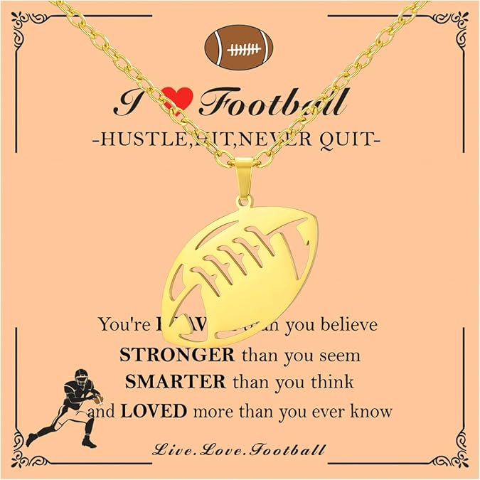 Sports Pendant Necklaces Baseball Softball Volleyball Basketball Soccer Football Tennis Racket Pendant Necklaces for Women Men Jewelry for Women Men