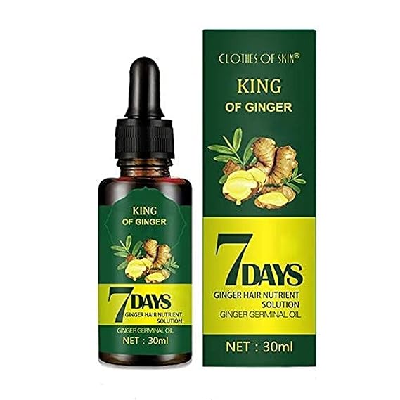 7 Day Hair Growth Treatment - Ginger Serum Essence for Hair Loss and Growth 1 Pack