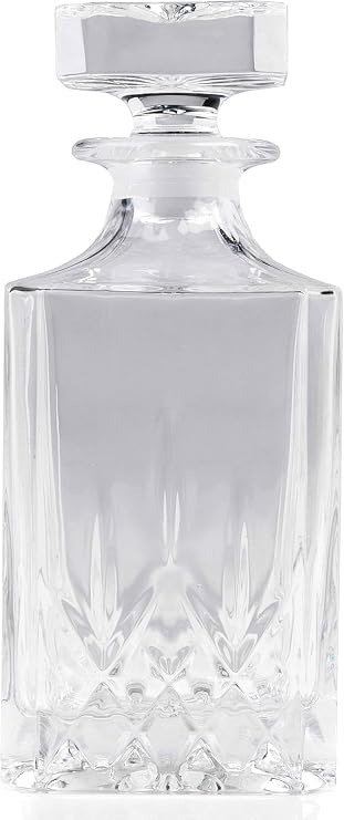 RCR Opera Luxion Crystal Whisky/Wine Square Decanter