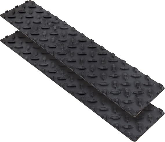Keeper 05680-4A 4 x 17.5 EPDM Rubber Safety Step, Black, 2 Pack