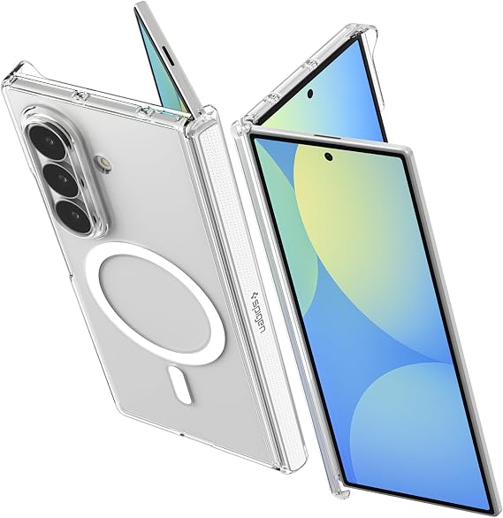 Spigen Air Skin Zero MagFit for Galaxy Z Fold 8 Ultra Case, Clear White