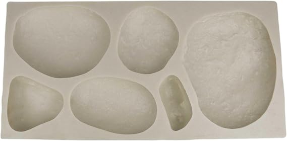 Veneer Stone Rubber Mold for Concrete, River Rock Flats, 23.75x11.5, Version 2, Recycled Material