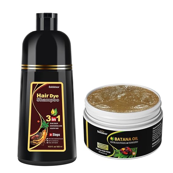 Bablabear Chestnut Brown Hair Dye+Batana Oil