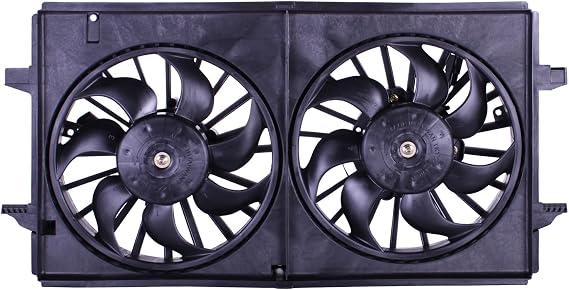 TYG Upgraded Radiator Cooling Fan Assembly Fit for 2006-2010 Pontiac G6, 2007-2010 Saturn Aura, 2007-2012 Chevrolet Malibu | 2-Pin | 22719384 GM3115208 620-969