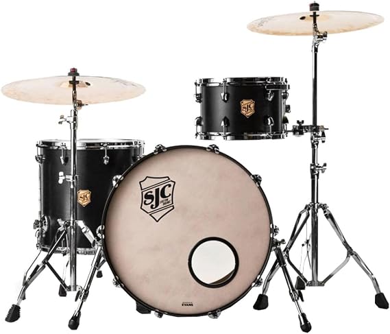 SJC Custom Drums Tour Series 3-piece Shell Pack - Matte Black