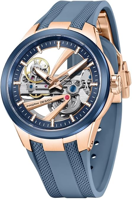 Pagani Design Men Mechanical Skeleton Automatic Watch