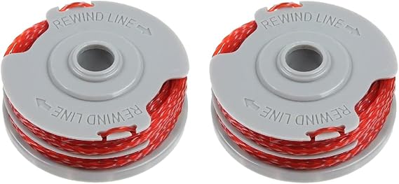 2PCS Strimmer Spool Line, Double Autofeed Spool, Strimmer Spool for Flymo, Standard 1.5mm 36ft Lawn Mower Replacement Spool, Replace of FLY021,Compatible with Flymo Power/Mini/Trim Grass Trimmer