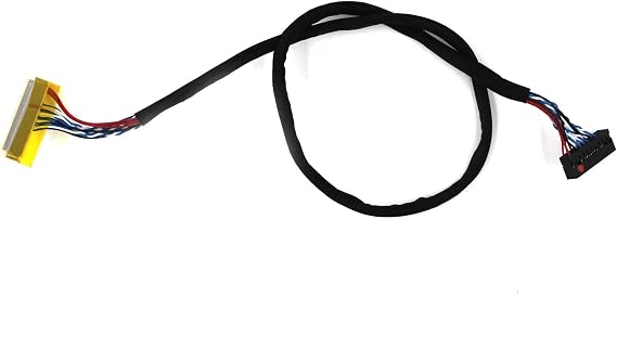 VSDISPLAY LVDS Cable FIX 30PIN for 14.1~15.6'' 1ch 6bit LCD Screen | Cable Length 400mm