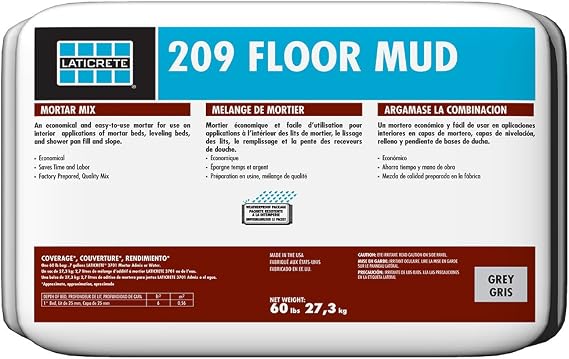 LATICRETE 209 Floor Mud High Strength Portland Cement And Graded Sand 60Lb