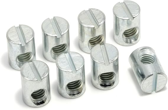 ReplacementScrews Cross Dowel Barrel Nuts Compatible with IKEA Part 100514 (SUNDVIK, MYDAL, HASSELVIKA) (Pack of 4)
