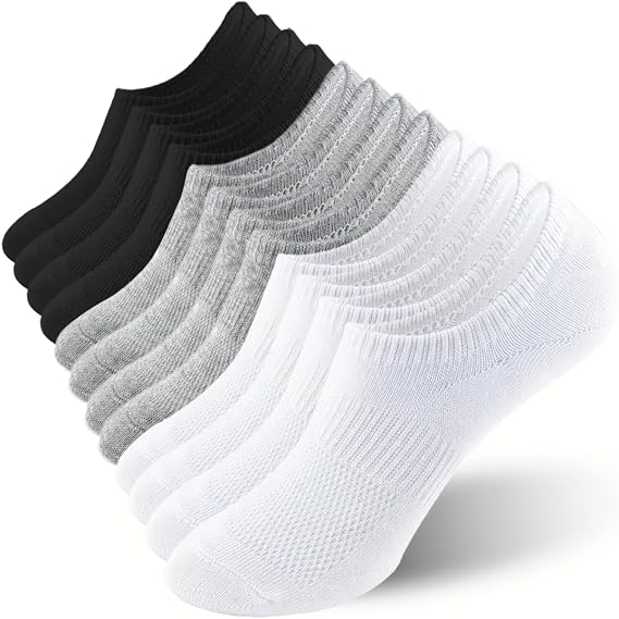 No Show Socks for Women Cotton Thin Low Cut Non Slip Liner Socks 6 Pairs