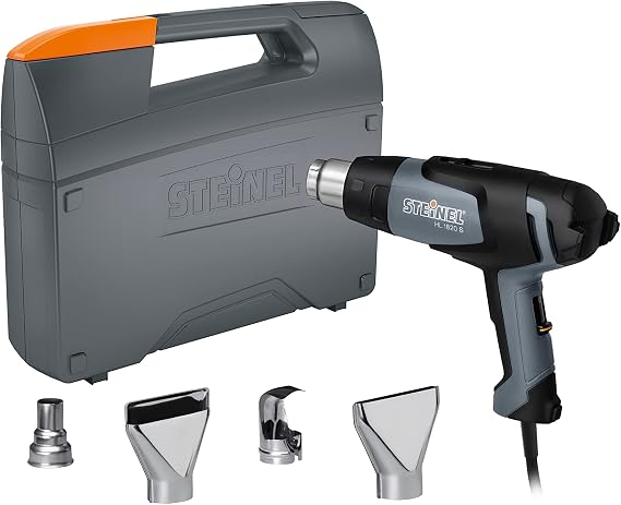 Steinel HL 1820 S General Purpose Kit - incl. heat tool with 1400 Watts, adjustable temperature & airflow, hot air blower set for stripping paint, soldering pipes, shaping plastics