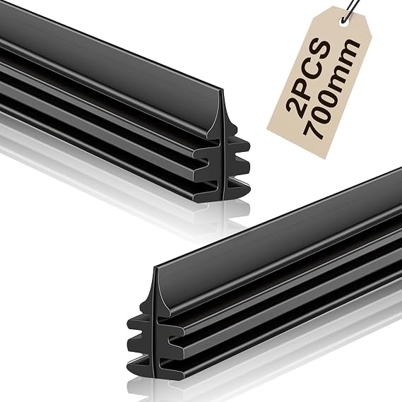 URAQT Windshield Wiper Blades Rubber Replacement, 2PCS 28" (700mm) Universal Car Wiper Refill Strip, for Beam Wiper Blades, Front Rear Wiper