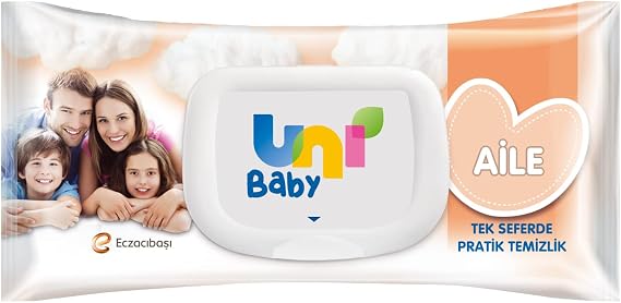 Uni Baby Family Wet Wipes 12x90 1080 Leaves