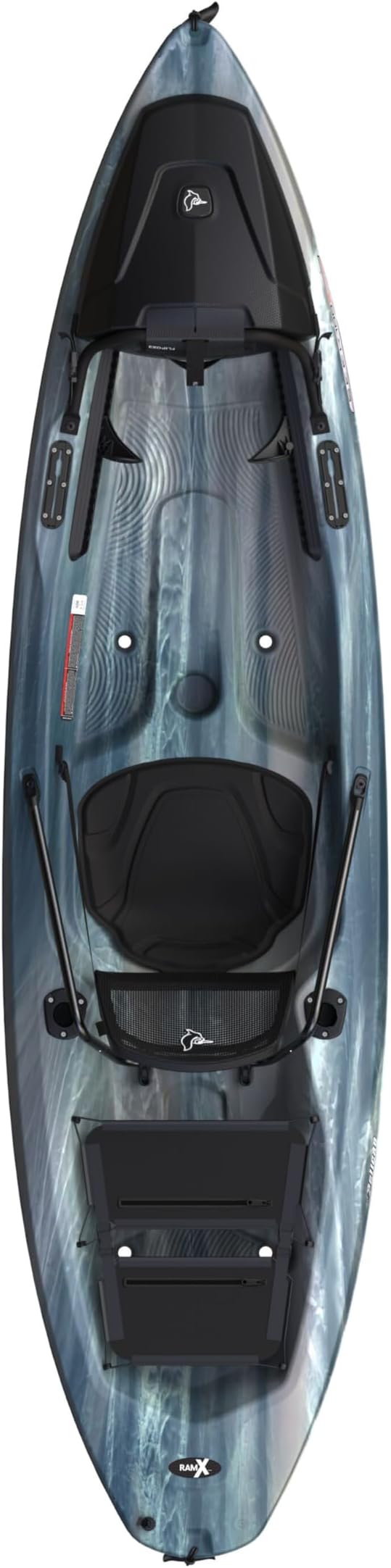 Pelican Seek 100XP - Sit on top Fishing Angler Kayak - Twin-Arched Multi-Chine Hull - Lightweight - 10 ft