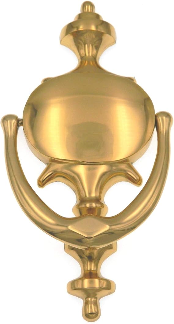 Warwick Classic Traditional Large 9" Door Knocker Polished Brass DA3001PB