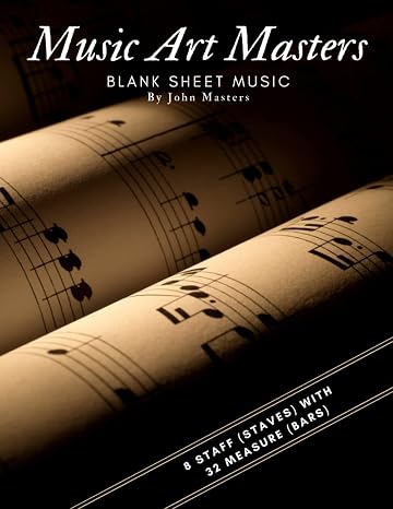 Blank Sheet Music: Blank Sheet Music With Measures, Manuscript Paper Notebook, 8 Staff Staves For Musical Artist, Alternative Musician Gift Ideas