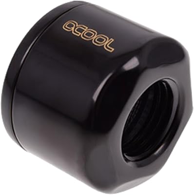 Alphacool G14 Eiszapfen Filter Female to Female Fitting, Deep Black