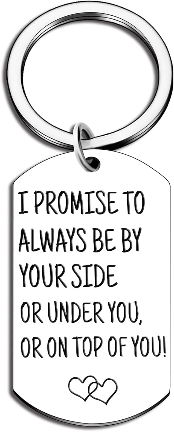 Aisity Gift for Husband Boyfriend Couple Keychain for Boyfriend Couple Gifts from Wife Gift for Husband Funny Intimate Gifts for Couples Romantic Stuff for Him Couples Naughty