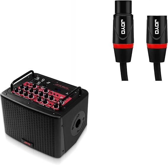 JOYO 40 Watt Acoustic Combo Amplifier (BSK-40) Bundles with JOYO XLR Cables 20ft (CM-28)