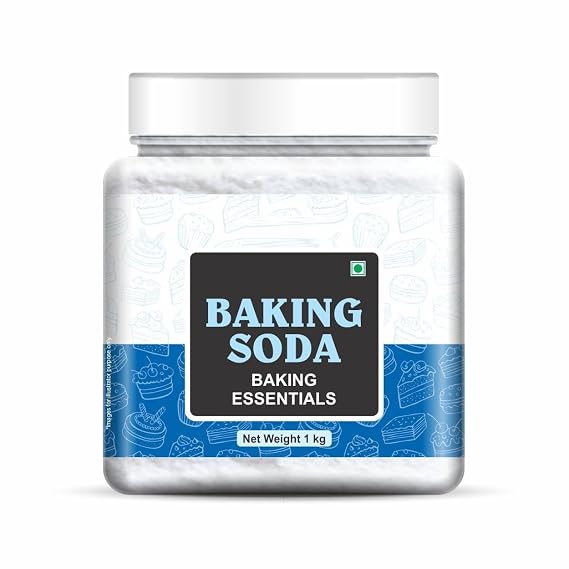 JB Baking Soda 1Kg | Food Grade Sodium Bicarbonate | Triple Refined for Baking, Cooking, Cleaning & Deodorizing | Multipurpose Use