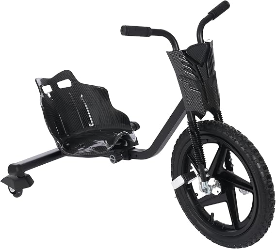 Drift Trike 360° Rotatable Drift Kart for Kids 6 Years Old+, Wheel Go Kart Kids' Trikes with 4 Adjustable Lengths, Maximum Weight of 176.37 pounds