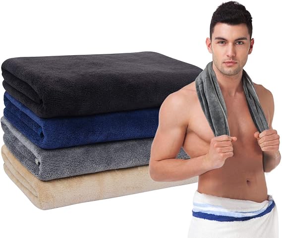 VIVOTE Microfiber Gym Towels Sports Sweat Towel Super Absorbent Ultra Soft Multi-Purpose Man Women Fitness Workout Travel Camping Hiking Yoga 16 Inch X 32 Inch