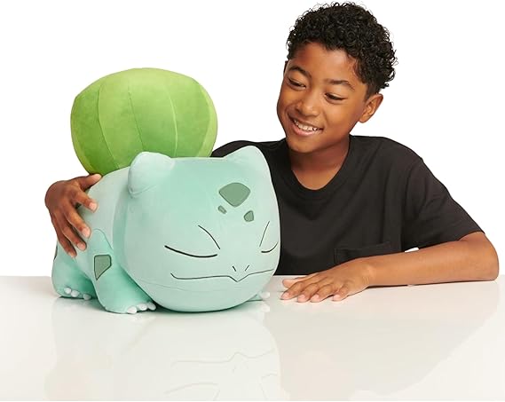 Pokemon Bulbasaur Sleeping Plush - 18-Inch Premium Plush in Sleeping Pose