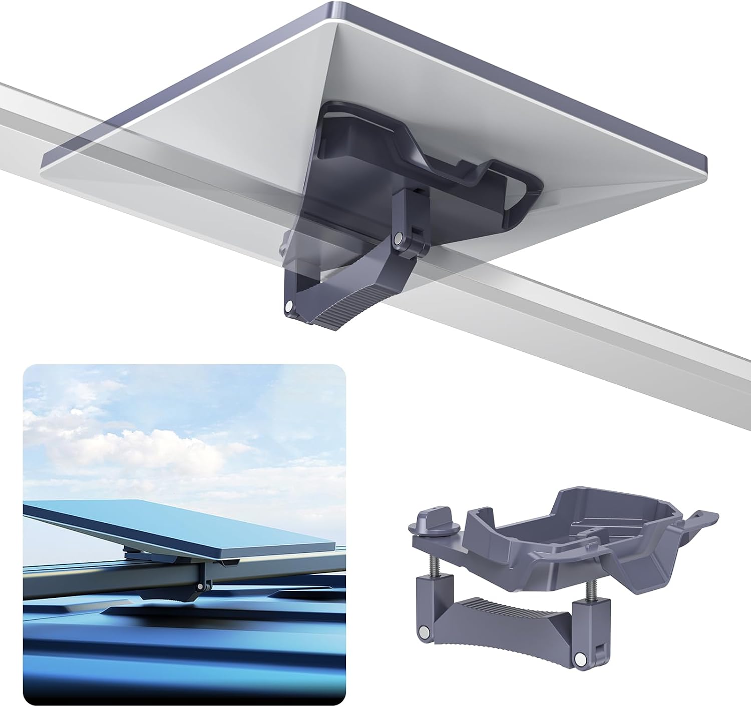 Starlink Mini Mount - Star Link Roof Mount for Mini Satellite Starlink Mini Mounting Kit 0.47-1.89 Anti-Theft Accessories Starlink Mini Dishy
