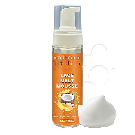 Lace Melting Mousse for Wigs, Bond Lace Melt Spray Mousse 6.7oz