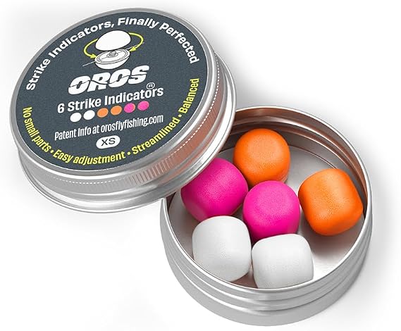 Oros Strike Indicators for Fly Fishing, Reusable Foam Nymph Indicators, High Visibility Trout Fishing Float, Assorted Sizes