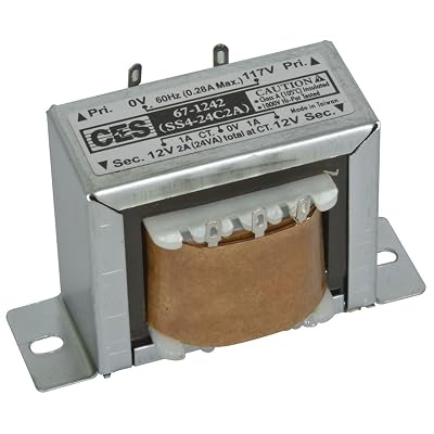 Jameco Valuepro 67-1242 Center-Tapped Power Transformer, 24 VAC, 48 Watt, 2 Amps, 2.60 H x 4.10 W x 2.50 L