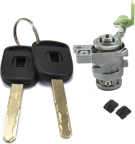 3mirrors Left&Driver Door Side Lock Cylinder w/ 2 Keys Compatible with 2003 2004 2005 2006 2007 Honda Accord 4 Doors 72181-SDA-A11