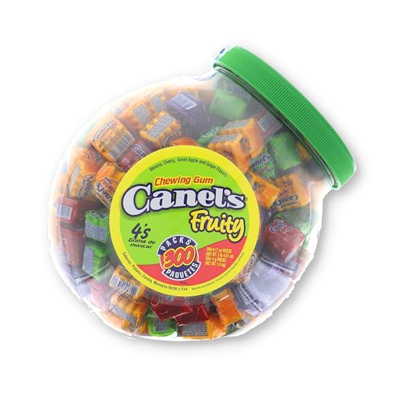 Canels Gum Kids Fruit - Jar, 3 LB, 300 Count (GUM - CHANGE MAKER)