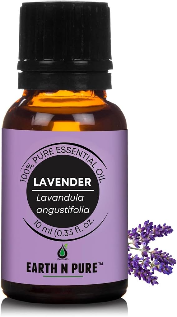 EARTH N PURE Lavender Essential Oil, Steam Distilled, Relaxation, Sleep & Soothed Skin, Pure & Undiluted, Vegan & Cruelty-Free (10 ml (Pack of 1))