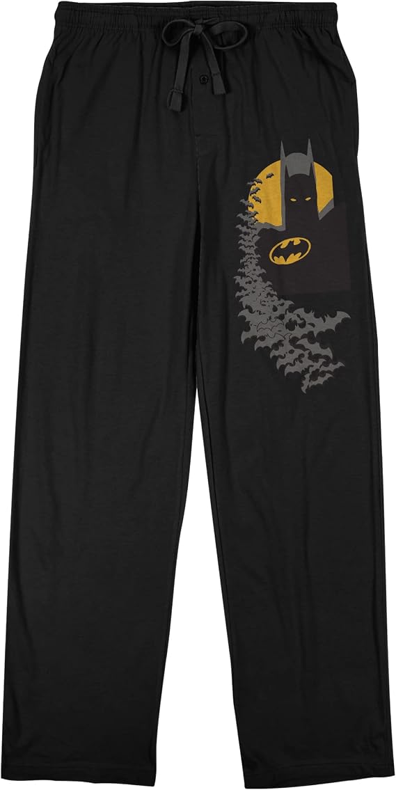 BATMAN DC Comics Head Bat Leg Print Men's Lounge Pants