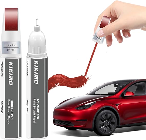 KIKIMO for Tesla Touch Up Paint(Ultra Red(PR01))