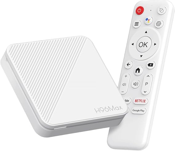 H96 Max 2025 Android 14.0 ATV Box Quad-Core WiFi6 2.4G/5.8Ghz BT5.0 4K AV1 Ultra HD Voice Control Smart Home Player