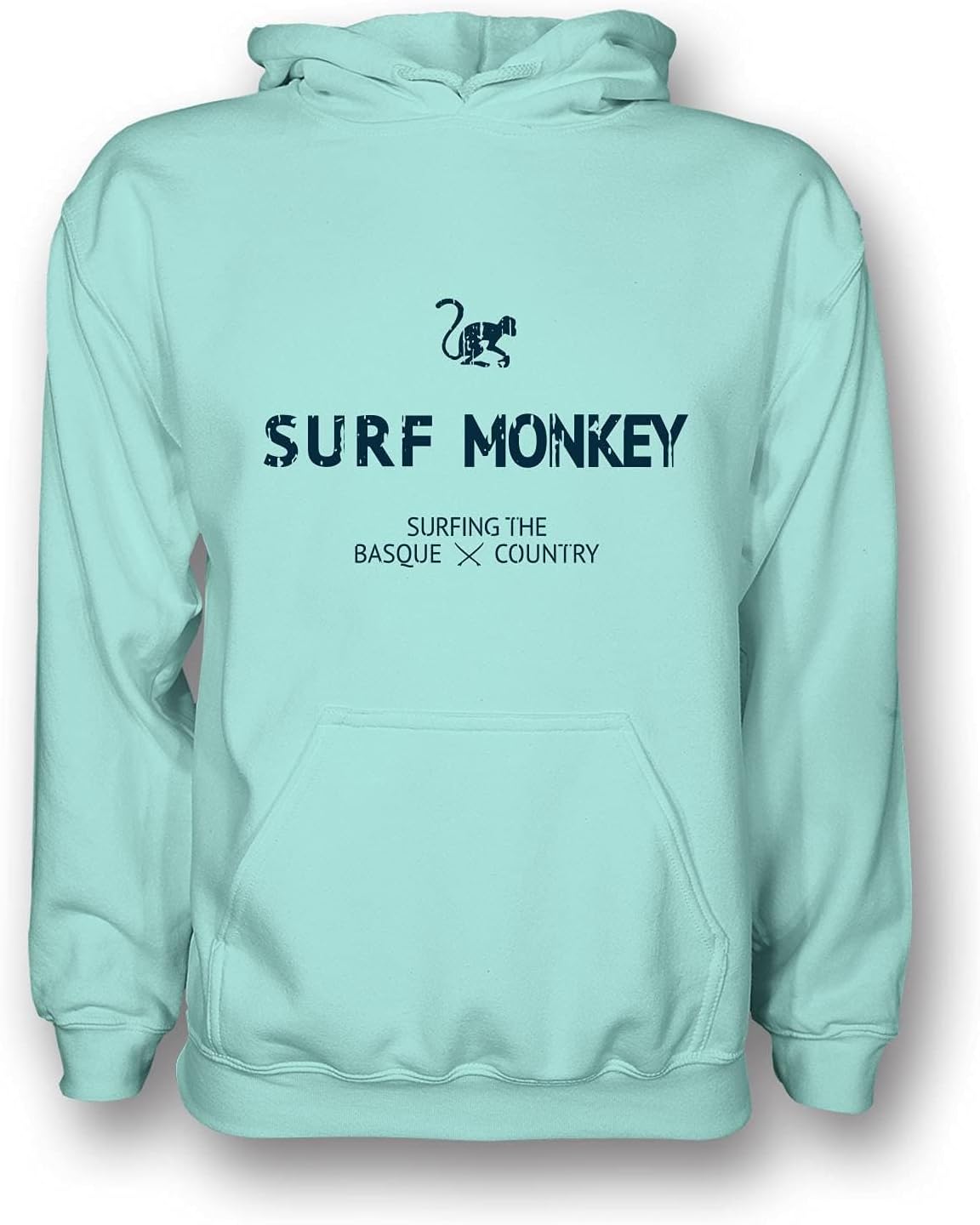 DRESSED IN MUSIC PLAY WITH ME Hoodie Ecological Hooded Sweatshirt for MenWomen - Organic Cotton Gots Surf Monkey