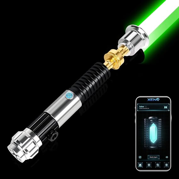 APP Control RGB Lightsaber Smooth Swing Metal Hilt Light Saber for Adults
