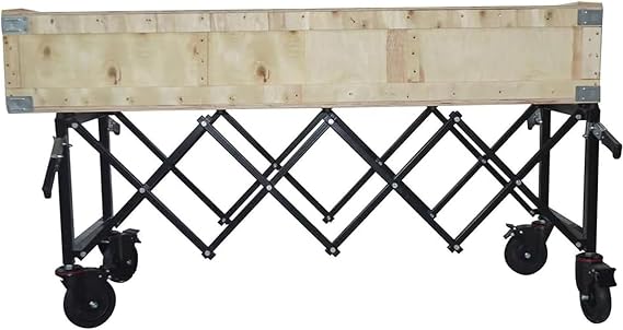 Retractable Stretcher/Push-Type Stretcher/Coffin Pusher/Carbon Steel Coffin Stand/Lightweight Funeral Bed Funeral Cart Church Cart Funeral Stretcher